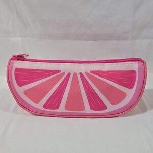 Pink Citrus Zip Pouch - Stylish Fruit Slice Pencil Pouch